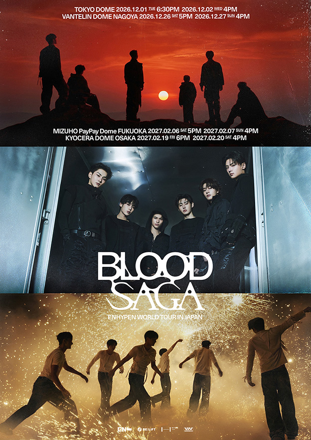ENHYPEN WORLD TOUR 'BLOOD SAGA' IN JAPAN （エンハイプン ワールド ツアー 'ブラッド サーガ' イン ジャパン）のポスター
