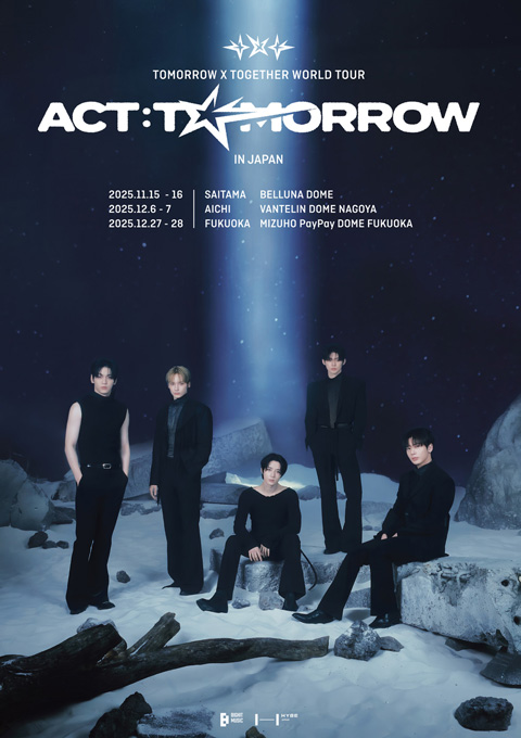 TOMORROW X TOGETHER WORLD TOUR <ACT : TOMORROW> IN JAPAN（トゥモローバイトゥギャザー ワールドツアー <アクト : トゥモロー> イン ジャパン）のポスター