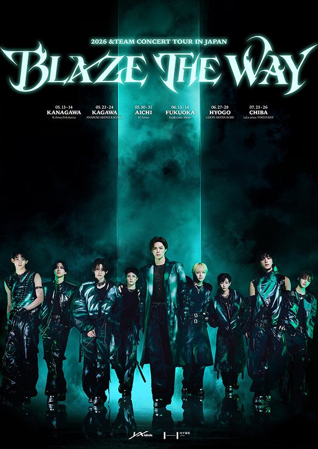 2026 &TEAM CONCERT TOUR 'BLAZE THE WAY' in JAPAN（2026 エンティーム コンサート ツアー 'ブレイズ ザ ウェイ' イン ジャパン）のポスター