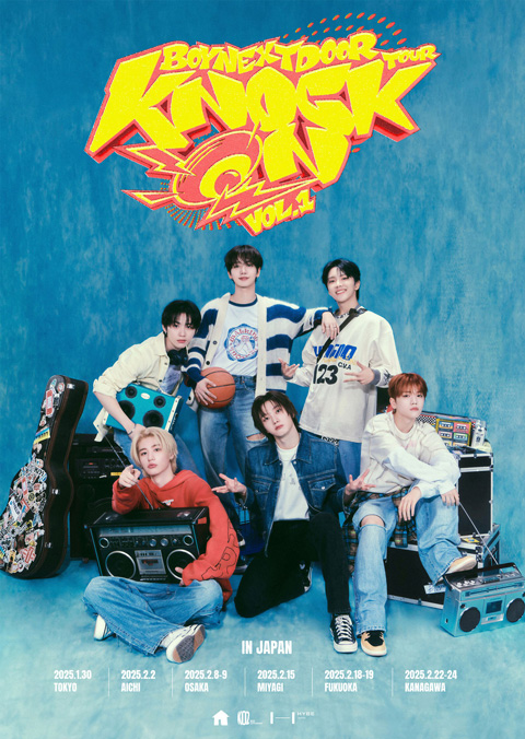 BOYNEXTDOOR TOUR ‘KNOCK ON Vol.1’ IN JAPAN（ボーイネクストドア ツアー ‘ノックオン ボリューム1’ イン ジャパン）のポスター
