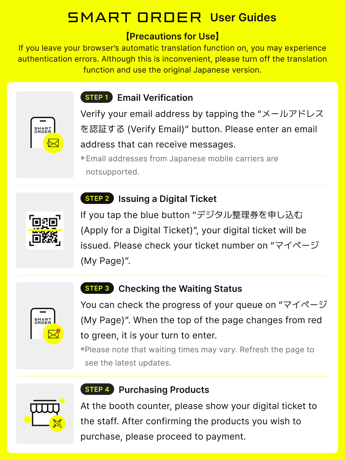 SMART ORDER GUIDE ENGLISH